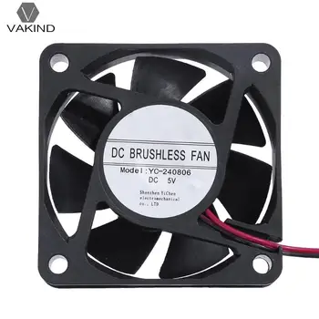 

YC-240806 DC 5V 59*59mm 7 Blades Square Computer Cooling Fan PC Cooler Radiator Ventilador Built-in Temperature Sensor