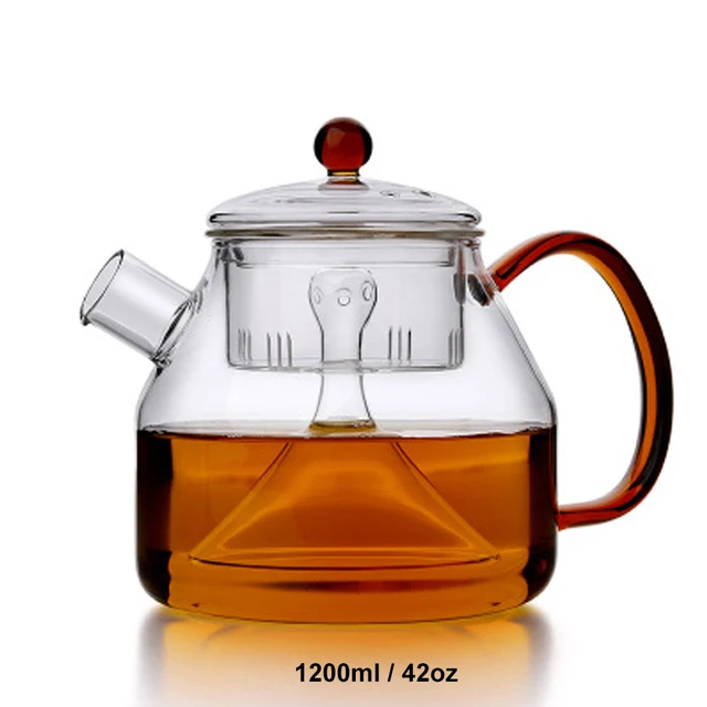 1200ml / 42 ounce Regimen Steamer Kettle Heatable Borosilicate Glass