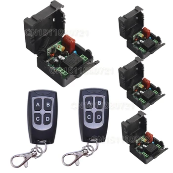 

smart home 220V 4 Receiver&2Transmitter RF Wireless Remote Control Light Switch 1CH Interruptor 10A Light Lamp LED SMD