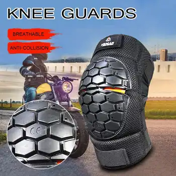 

2019 New Motorcycle Knee Guards Carbon Fiber Motocross Racing Protective Gears Moto Protector Motorbike Elbow Knee pads