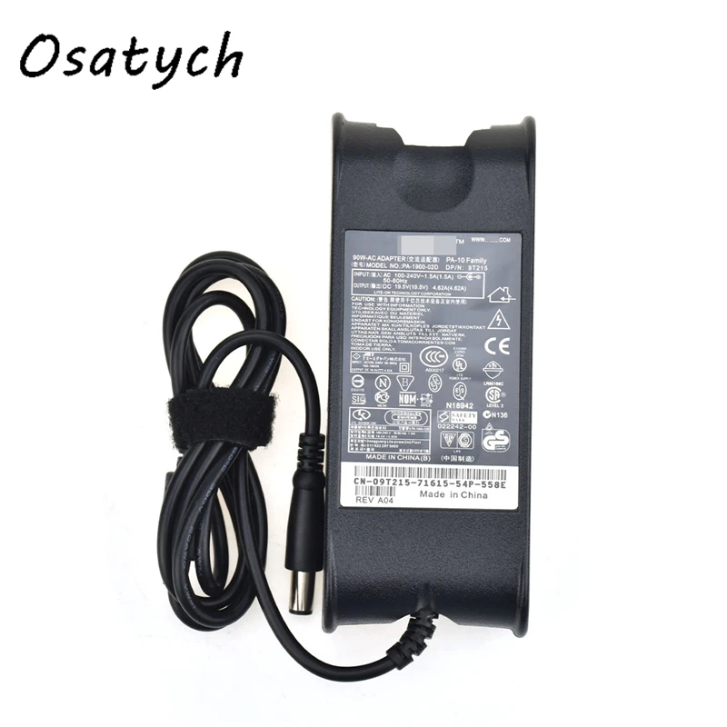 AC100V 240V для DELL latpot адаптер питания Трансформатор зарядное устройство линия 19 5 V 4.62A