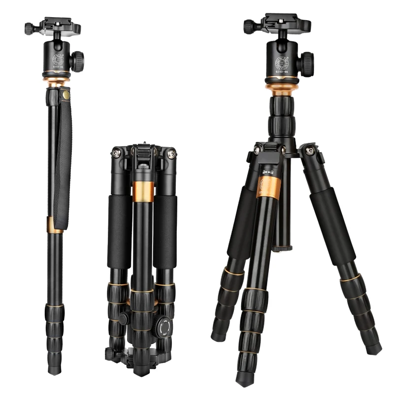 

QZSD-Q278 Travel mini Tripod 1330mm Camera Monopod with Detachable Ballhead Kit For Digital SLR Camera