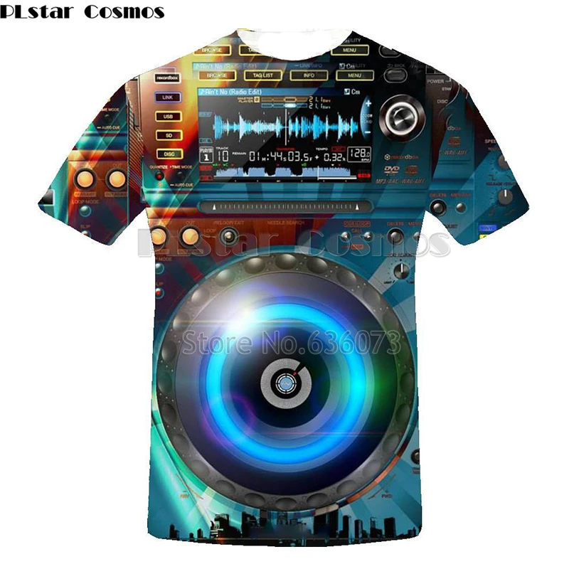 fashion Dj controller 3D printed Men for Rock Dj disco player DJ Tee LED T  Shirt Flashing Equalizer EL picture on T Shirt|T-Shirts| - AliExpress