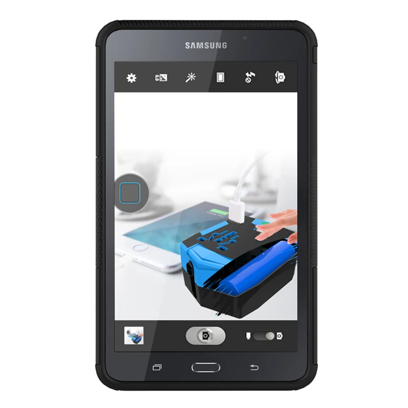 Tablet Case for Samsung Galaxy Tab A6 7.0inch SM-T280 T285 TPU and PC Heavy Duty 2 in 1 Hybrid Rugged Durable Cover for Samsung SM-T280 SM-T285 8