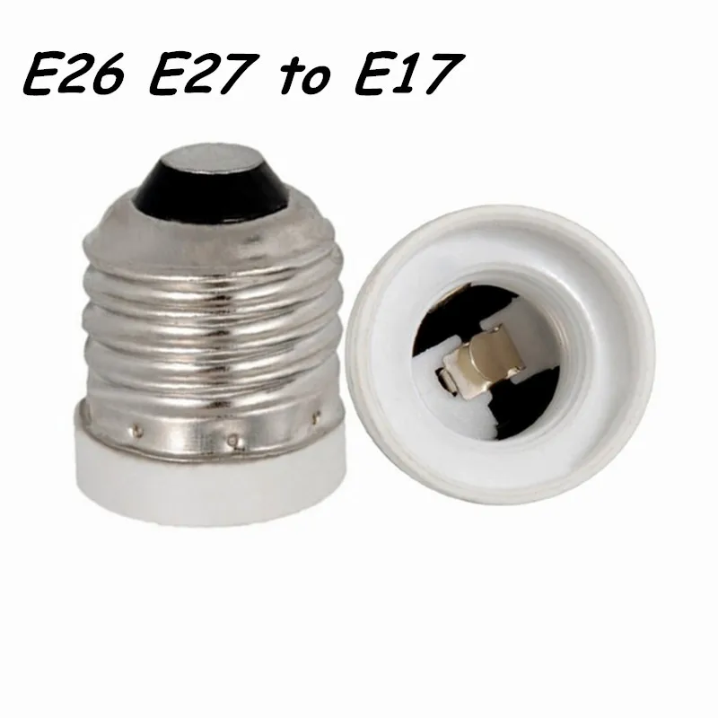 E17 to E27 Adapter Converter Holder Lamp Base For LED Light Bulbs Lighting rm 