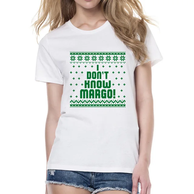 Us 5 99 40 Off Couple Christmas T Shirts Why Is The Carpet All Wet Todd I Don T Know Margo Couples Tshirt Christmas Vacation Gifts For Lover In