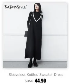 Twotwinstyle oversize-свитшот для Для женщин пуловер с капюшоном свободные Топы корректирующие Толстовки рубашка Фонари с длинными рукавами Корейская одежда большой Размеры