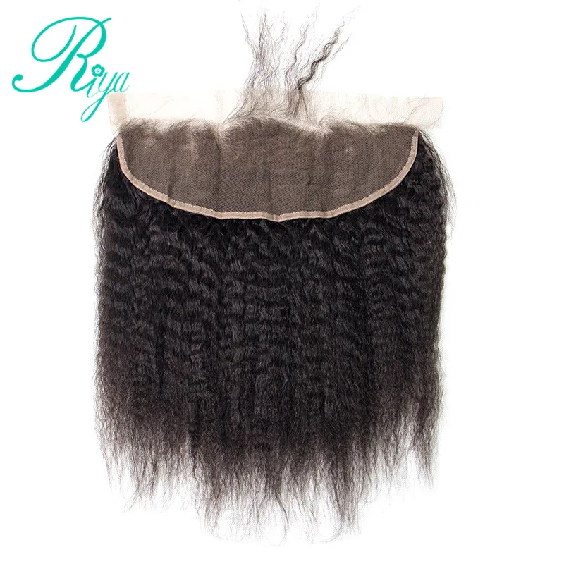 kinky straight  bundles with 13X4 lace frontal closure (3)