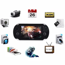 Встроенный 3000 игр, 8 GB 4,3 дюйма PMP Ручные игры MP3 MP4 MP5 плеер Видео FM Камера Портативный игровой консоли