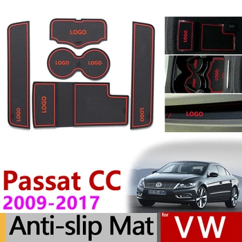 

Anti-Slip Rubber Gate Slot Mat Cup Mats for VW Passat CC Accessories Volkswagen 2009 2010 2011 2012 2013 2014 2015 2016 2017