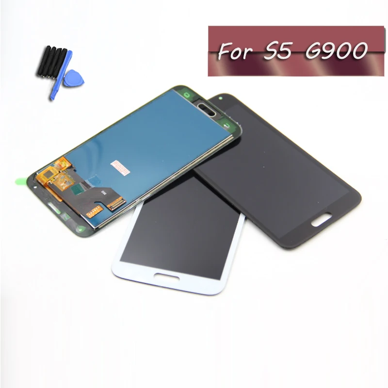 Замена ЖК экрана для Galaxy S5 G900 G900F дисплей сенсорный экран дигитайзер +