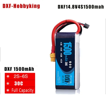 

2017 DXF Good Quality RC Lipo Battery 14.8V 1500mAh 30C 4S 60C for Helicopter Airplane Quadcopter DJI Drone FPV RC car Truck