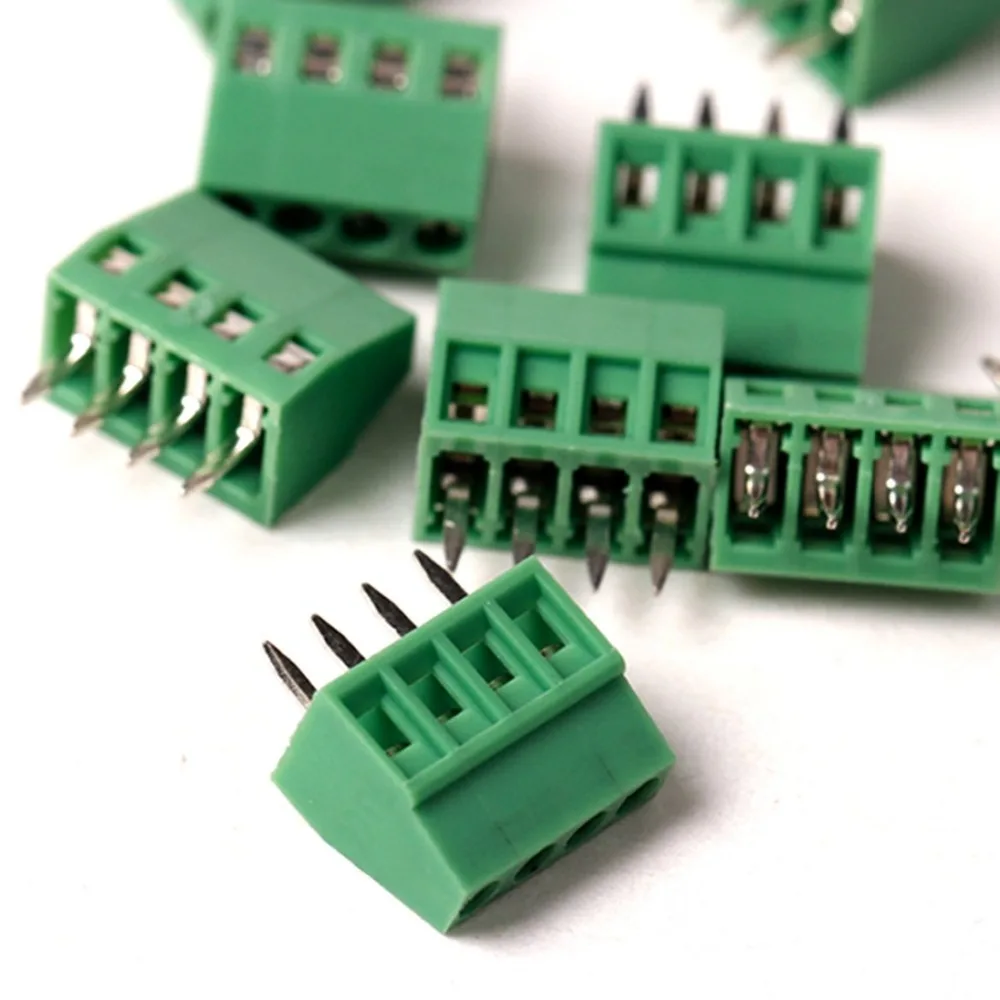 

E-Simpo 8pcs/lot 2.54mm Pitch PCB Screw Terminal Block 4P 150V6A UL, 130V8A IEC, CE Rohs