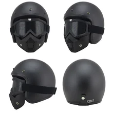 vintage motorcycle helmets MTB ATV Dirt bike 3/4 Helmets Skull Cool Goggles Personalized ruby helmet motorcycle