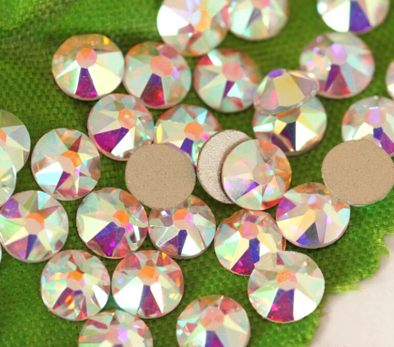 

New Facted (8big+8small) ss16 ss20 ss30 Excellent Top Quality Clear AB Nail Art Gems Flatback Non Hotfix Rhinestones Cut Facets