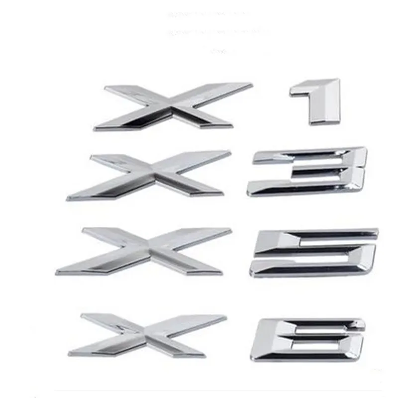 Aliexpress.com : Buy Good quality 1x 3D ABS Chromium car Styling X3 Logo Emblem Badge Sticker ...