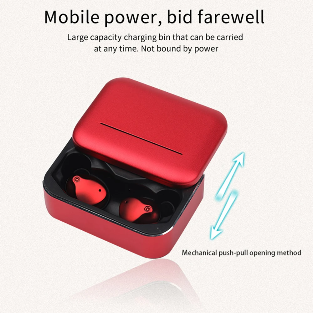 Эксклюзивные наушники TWS V10 Bluetooth 5,0, беспроводная гарнитура с зарядным устройством 2600 мАч, спортивные наушники с шумоподавлением PK i10 TWS