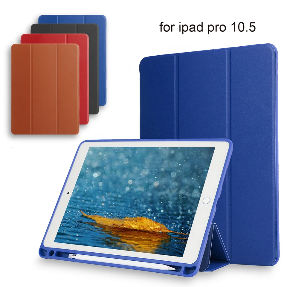 For Ipad Pro 10 5 Case Pu Leather Slim Smart Cover With Auto Sleep Wake For Apple Ipad Pro 10 5 Inch 2017 Release Tablets E Books Case Aliexpress