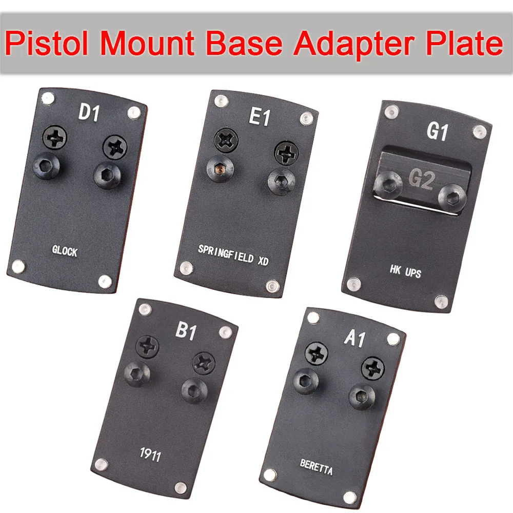 WIPSON glock Colt 1911 Berreta Sightmark HK USP Springfield XD Micro Reflex Red Dot Sight Pistol Mount Base Adapter Plate hk audio pr o 12 xd