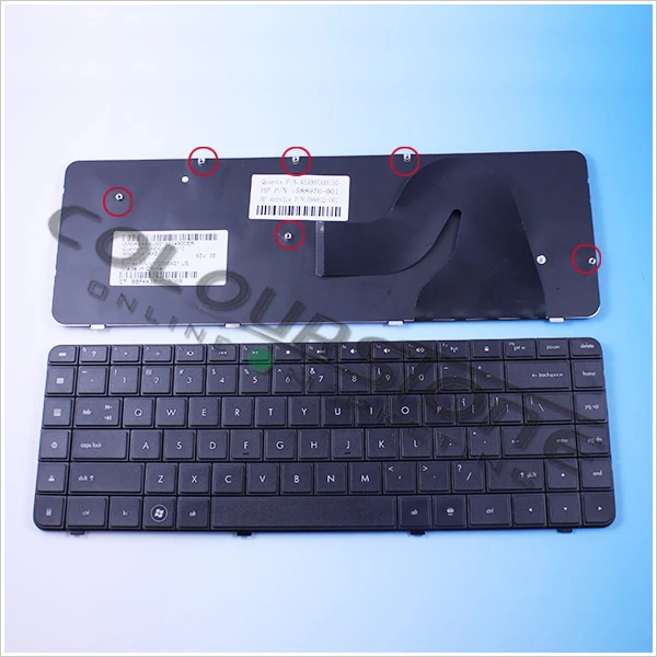 

US laptop keyboard For HP G56 CQ56 G62 CQ62 Series US black without frame Keyboard AEAX6U00110