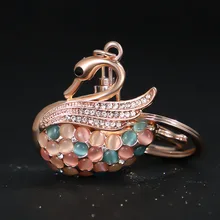 Новая мода опал брелки креативный милый брелок для ключей подвеска на ключ от автомобиля кольцо женская сумка ожерелье с кулоном брелок