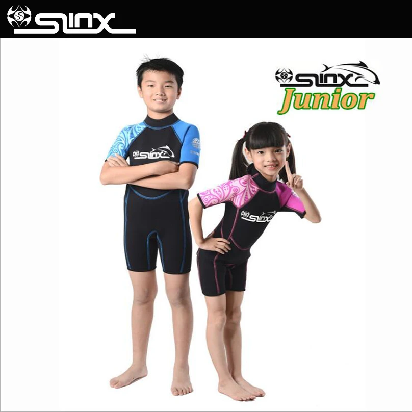 

SLINX 3mm Boys Girls Neoprene Swim Special Offer Children's Wetsuit Surfing Snorkeling Kids Diving suit Swimwear Super Markdown