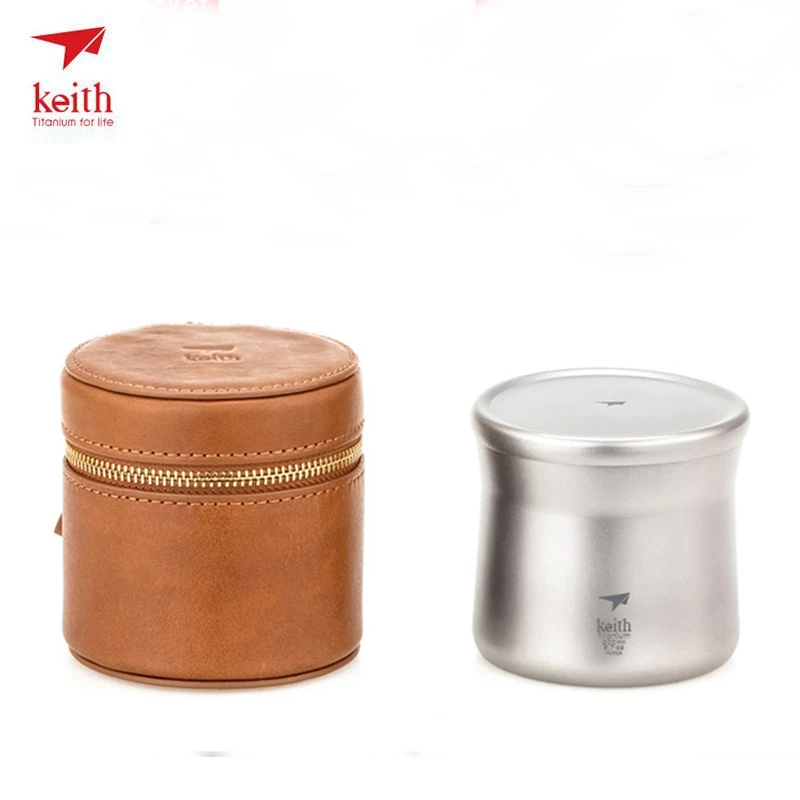 

Keith Titanium Mugs Coffee Mug Sets Water Bottle Coffee Cup With Filter Funnel Portable Tea Coffee Cup Set Lightweight Ti3911