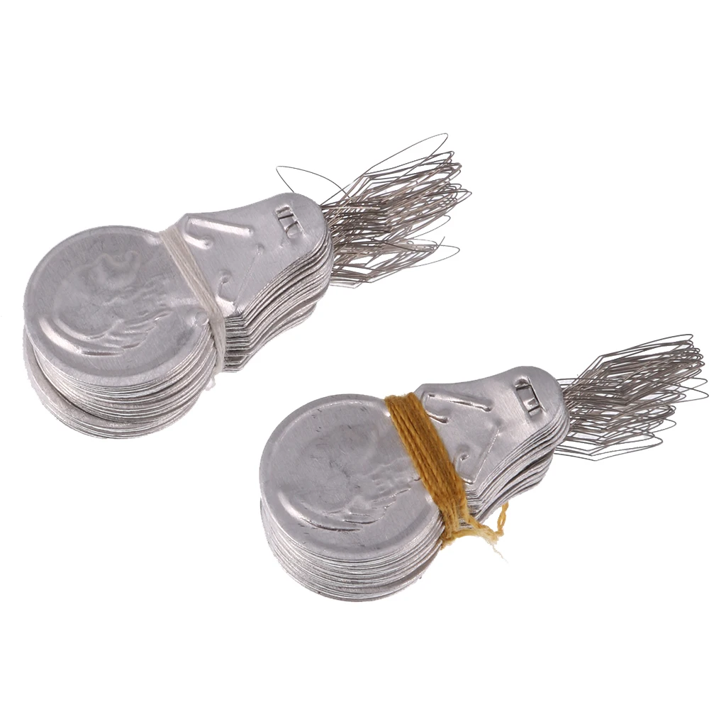 100Pcs Silver Loose Wire Loop DIY Needle Threader Hand Machine Sewing Tool Quilting Crafts