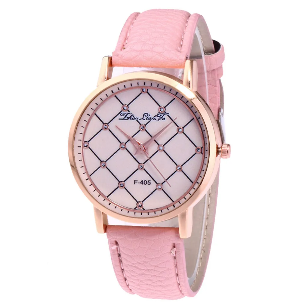 

New Women Watches Fashion Casual Wrist Watches Leather Strap Analog Quartz Round Watch Horloges Vrouwen Orologio Donna Saat