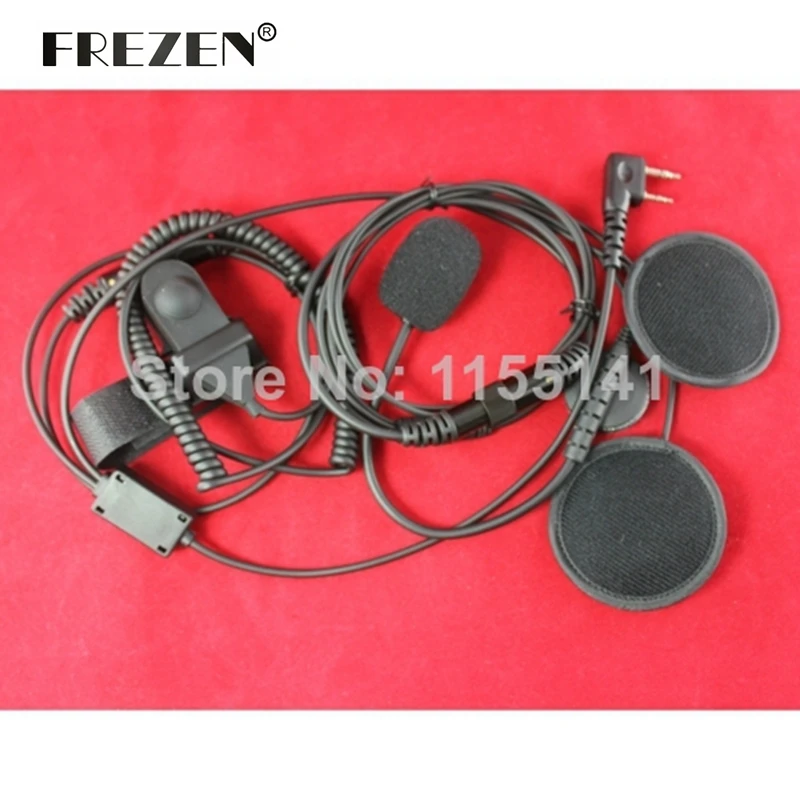 新しいオープンオートバイヘルメットヘッドセットイヤホン木材baofeng puxingアマチュア無線で送料無料