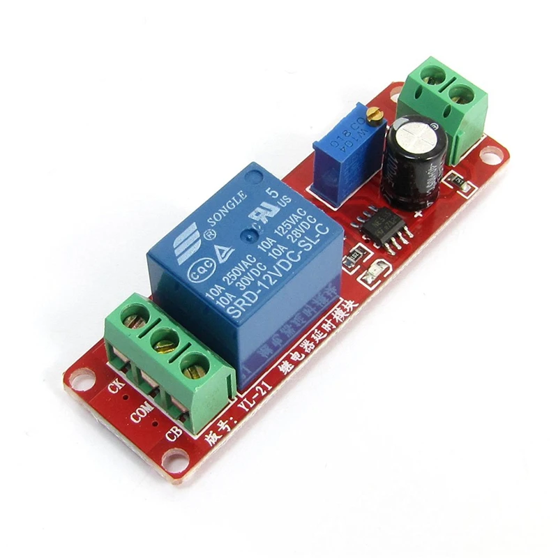 

12V Delay Timer Monostable Switch Relay Module NE555 Car Oscillator