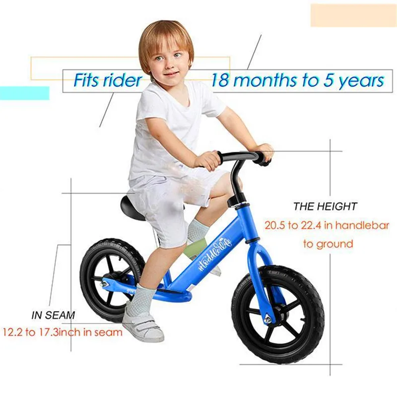 Excellent Toddler Baby bicicleta Balance Bikes Bicycle Child Balance Bike Kit Children Walker No Foot Pedal bisiklet girls boys Scooter 3