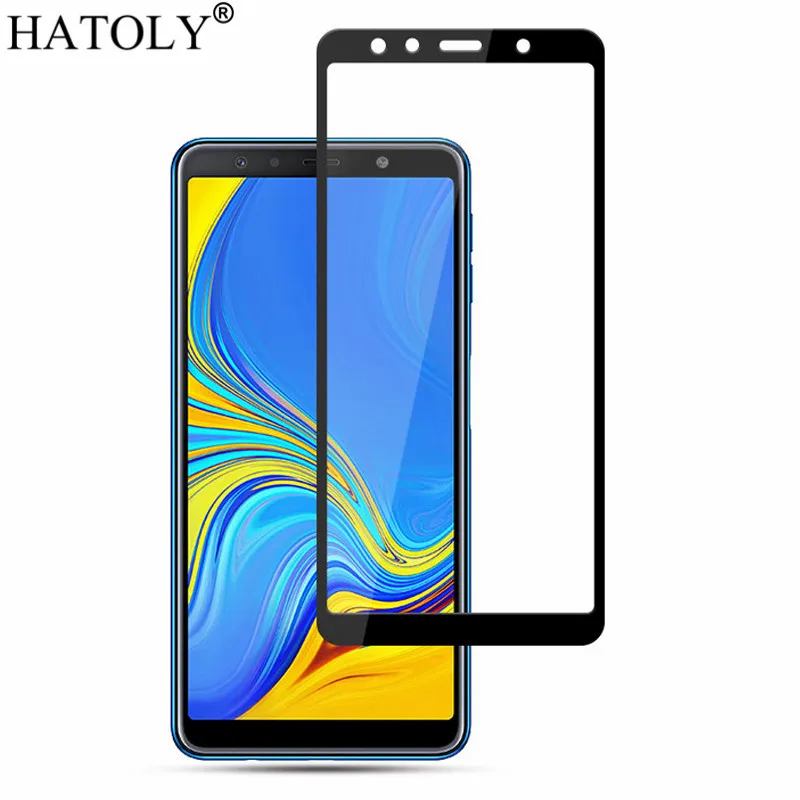 2 шт. закаленное стекло для Samsung Galaxy A7 2018 защита экрана A750F полное покрытие 3D пленка