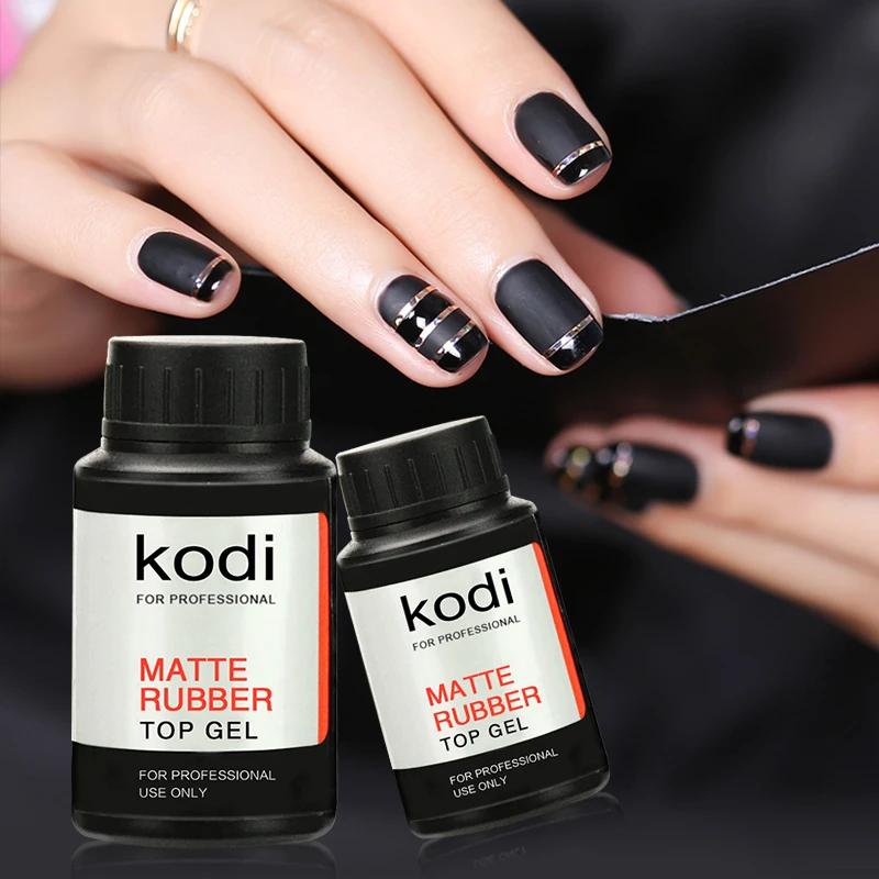 2017 New Kodi Rubber Matt Top Coat 30ml/ 14ml UV LED Nail Gel Polish Soak-Off Matt Top Varnish Transparent Color Primer Lacquer