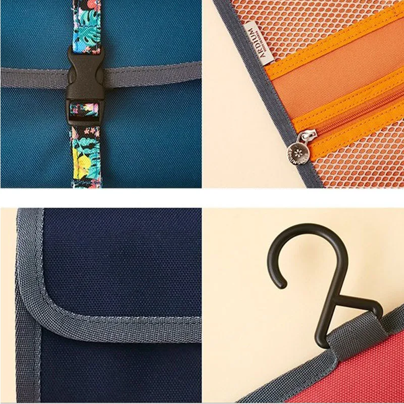 Hook-style Cosmetic Bag Large-capacity Foldable Hanging Travel Storage Bag Unfolding Wash Bag Hook-style Cosmetic Bag Large-capacity Foldable Hanging Travel Storage Bag Unfolding Wash Bag