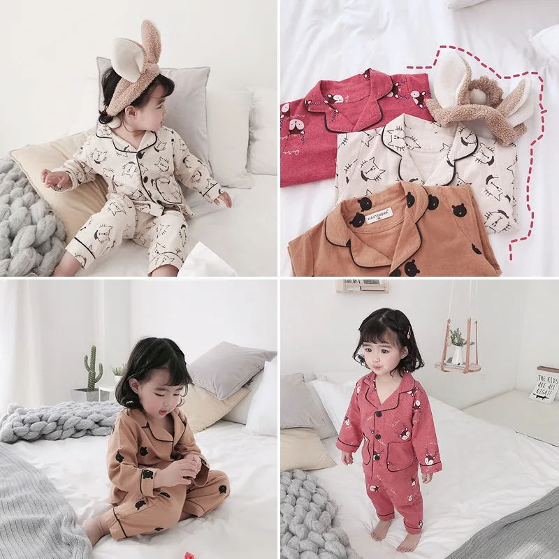 Celveroso/Детская весенняя одежда, пижамные комплекты, топы с длинными рукавами+ штаны, 2 предмета, хлопковая одежда для сна для маленьких мальчиков и девочек, мягкая детская одежда унисекс