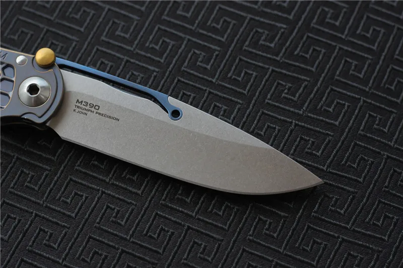 VENOM Кевин Джон складной нож Tilock, лезвие: M390, титановая ручка, тактические походные ножи для выживания, EDC инструменты