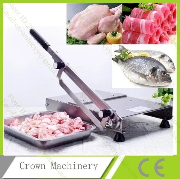 

Stainless steel manual Frozen chicken, Fish, meat slicer, vegetable,mutton roll cutter machine
