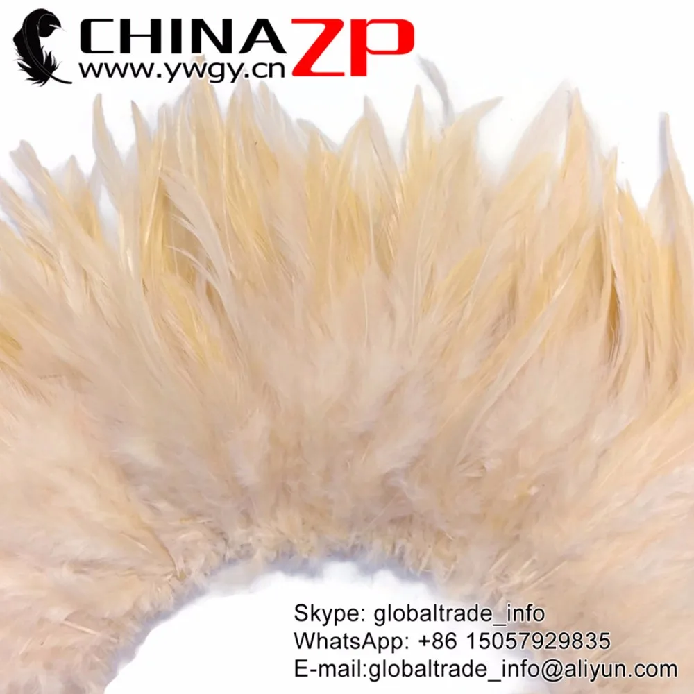 Rooster Feathers,  Strung Chinese Rooster Saddle Feathers (4)