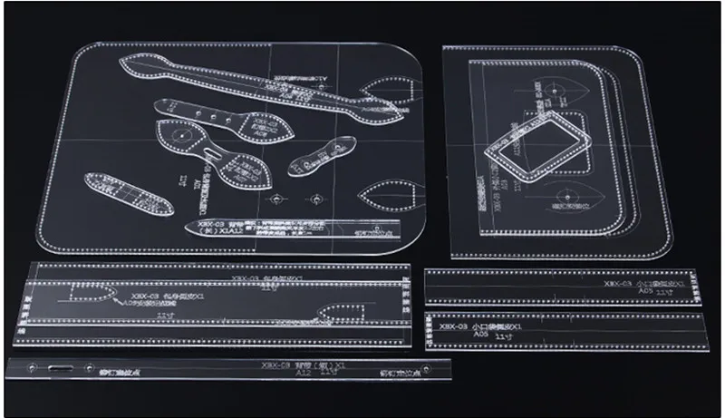 1 Набор сделай сам акриловый шаблон для женщин кембридская сумка Мягкий кожаный шаблон для рукоделия резка 28*19*7,5 см