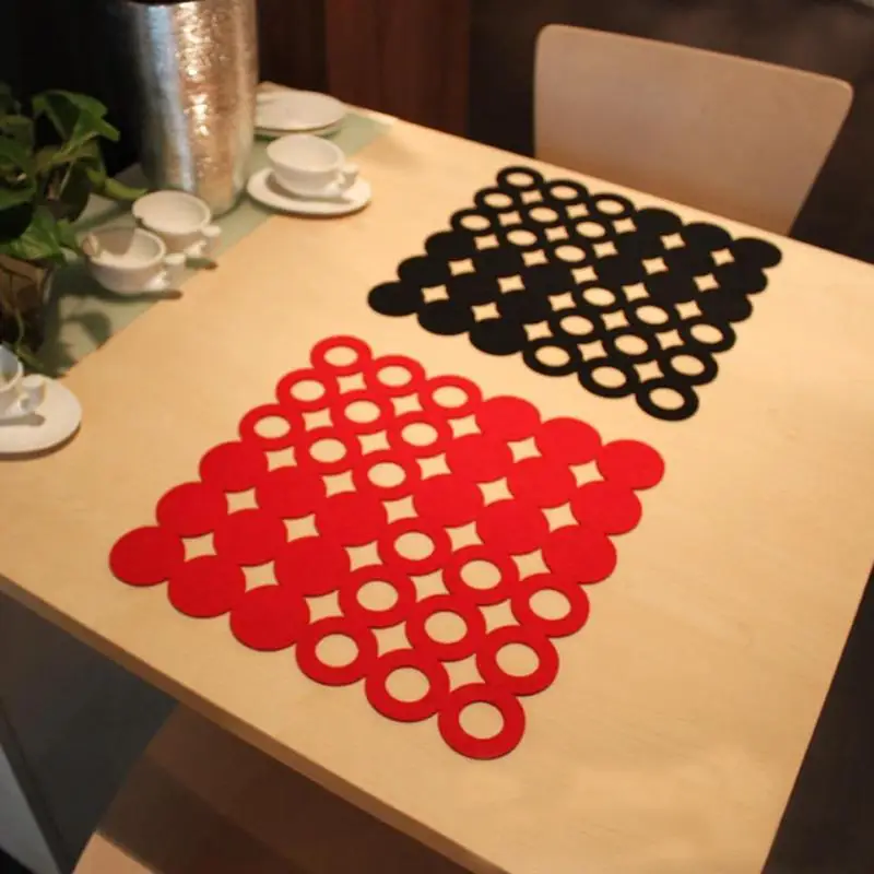 Non-woven Felt Heat Insulation Anti Slip Placemat Dining Table Mat Bowl Pad Coasters Table Cloth Pad Home Kitchen Pad Coaster Non-woven Felt Heat Insulation Anti Slip Placemat Dining Table Mat Bowl Pad Coasters Table Cloth Pad Home Kitchen Pad Coaster