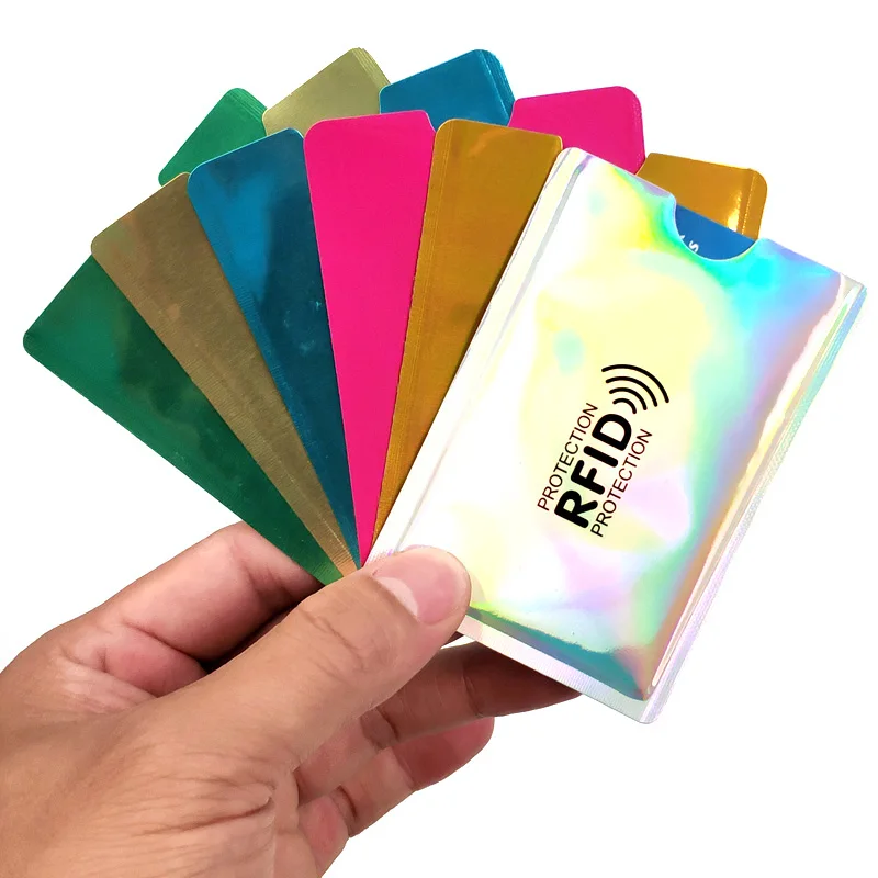 Новый блокирующий rfid алюминиевый держатель для кредитных карт анти сканирующий