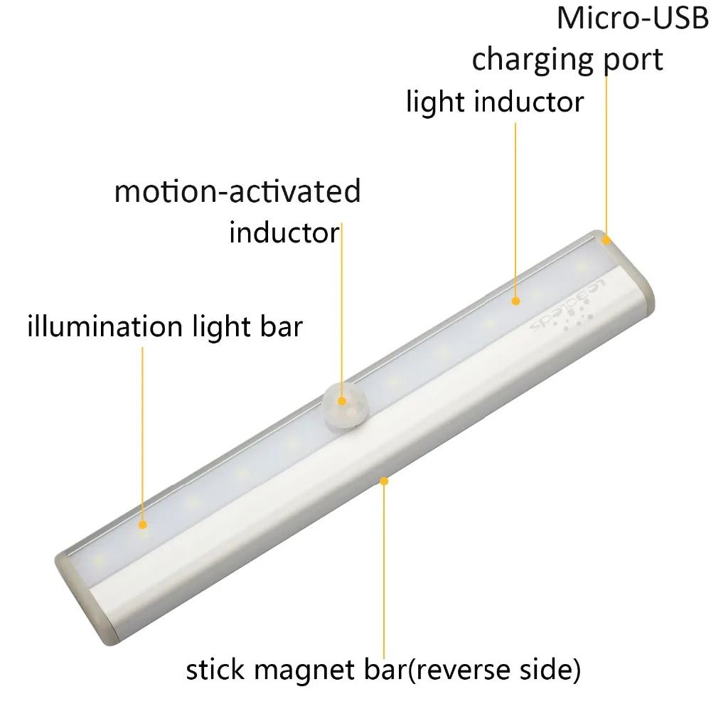 sensor light motion sensing light bar light fixture indoor outdoor motion sensing night light led closet light