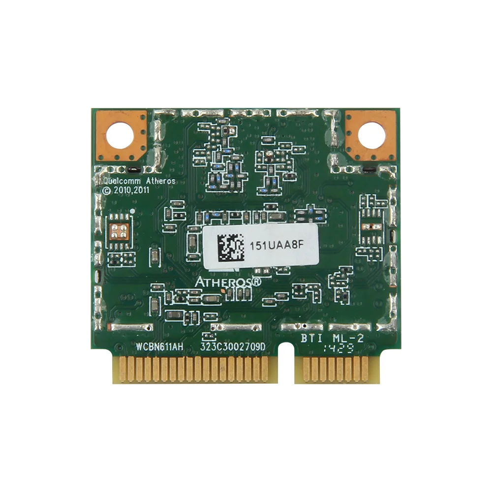 Dual band 300 Мбит/с Wi-Fi AR5B22 Беспроводной 802.11bgn Половина Mini PCI-E WLAN 2,4 г/5 ГГц Wi-Fi + Bluetooth 4,0 COMBO Lan сетевой карты