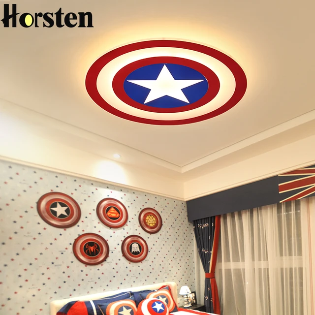 Cheap Creative Kids Room Lighting Acrylic Captain America LED Ceiling Lights For Baby Room Child Bedroom Dia62cm 45W Ceiling Lamps Cheap Creative Kids Room Lighting Acrylic Captain America LED Ceiling Lights For Baby Room Child Bedroom Dia62cm 45W Ceiling Lamps