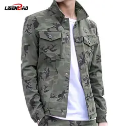 LiSENBAO куртка в стиле милитари Для мужчин пальто Армейский зеленый куртка Для мужчин камуфляжная куртка Повседневное брендовая одежда плюс