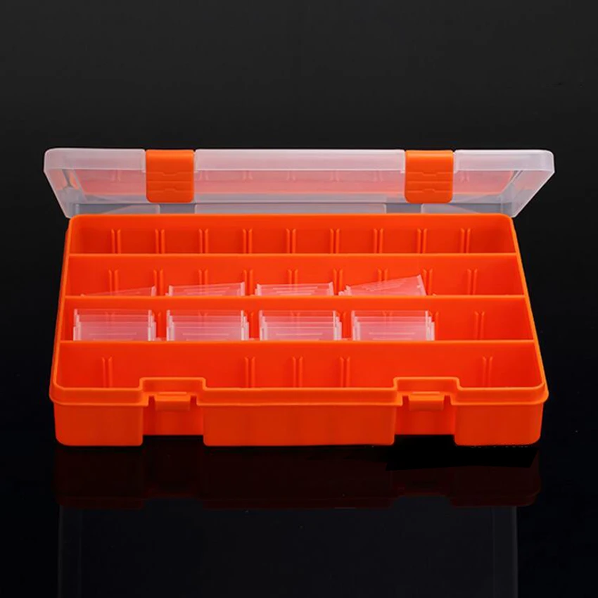 1 PC nuevo 36 ranuras celdas portatil joyería caja contenedor anillo piezas electrónicas tornillo cuentas componente caja de almacenamiento 250 * 180*38mm 1 PC nuevo 36 ranuras celdas portatil joyería caja contenedor anillo piezas electrónicas tornillo cuentas componente caja de almacenamiento 250 * 180*38mm