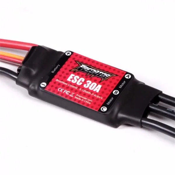 FMS Predator 30A бесщеточный ESC с 2A Линейный BEC T TX60 штекер для моделей RC | Игрушки и хобби