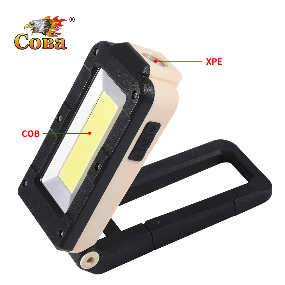 

Coba cob work light magnetic portable spotlight led work lamp with xpe light 4 modes red strobe lights usb rechargeable