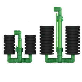 Verde Acquario Filtro per Acquario Fish Tank Pompa di Aria Skimmer Biochemical Sponge Filter Aquarium Bio Filtro Filtro Aquario